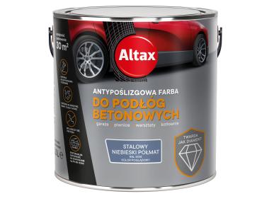 Zdjęcie: Farba do podłóg betonowych 2,5 L stalowy niebieski półmat ALTAX