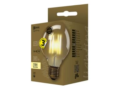 Zdjęcie: Żarówka LED Vintage G95, E27, 4 W (40 W), 470 lm, ciepła biel EMOS