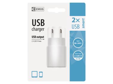 Zdjęcie: Zasilacz USB Smart 3,1A, 15 W max EMOS