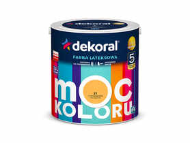 Farba lateksowa Moc Koloru cytrynowa beza 2,5 L DEKORAL