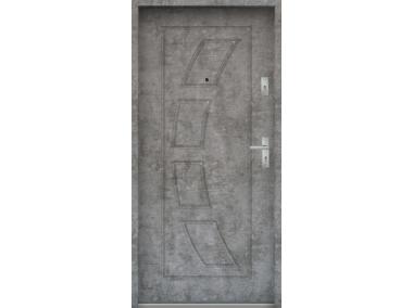 Zdjęcie: Drzwi wejściowe do mieszkań Bastion T-17 Beton srebrny 80 cm lewe OSP KR CENTER