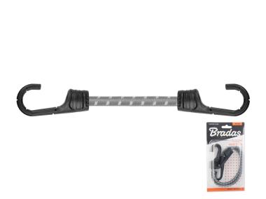 Zdjęcie: Guma elastyczna z hakiem metalowym pokrytym PVC Bungee Cord Hook 60 cm, 2 sztuki BRADAS