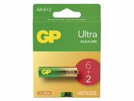 Bateria alkaliczna GP ULTRA AAA (LR03) 6+2PP EMOS