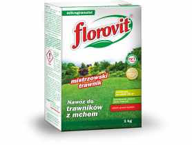 Nawóz do trawników z mchem karton 1 kg FLOROVIT