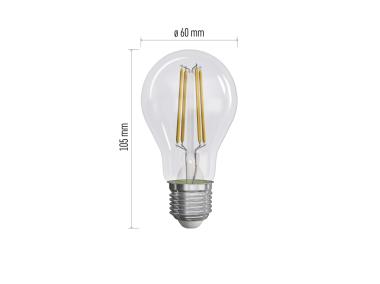 Zdjęcie: Żarówka LED Filament A60, E27, 5 W (75 W), 1 060 lm, ciepła biel EMOS