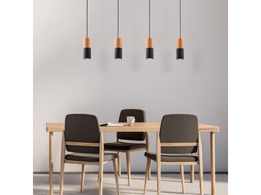 Zdjęcie: Lampa wisząca Elit wood black 4 x GU 10 6311 TK LIGHTING