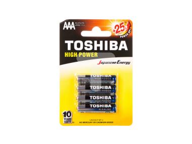 Zdjęcie: Baterie alkaiczne AAA 1,5 V 4 szt, TOSHIBA