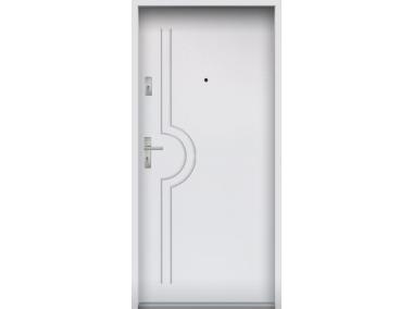 Zdjęcie: Drzwi wejściowe do mieszkań Bastion N-03 Biały 80 cm prawe OSP KR CENTER