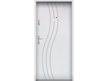 Zdjęcie: Drzwi wejściowe do mieszkań Bastion N-07 Biały 80 cm prawe OSP KR CENTER
