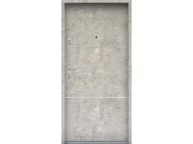 Zdjęcie: Drzwi wejściowe do mieszkań Bastion A-66 Beton naturalny 80 cm prawe ODO KR CENTER