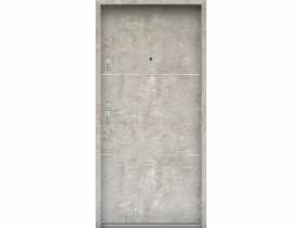 Drzwi wejściowe do mieszkań Bastion A-66 Beton naturalny 80 cm prawe ODO KR CENTER