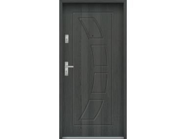 Zdjęcie: Drzwi wejściowe do mieszkań Bastion T-17 Grafit 80 cm prawe ODO KR CENTER