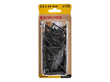 Zdjęcie: Wkręt do płyt g-k 3,5x45 mm do drewna 120 szt. KOELNER