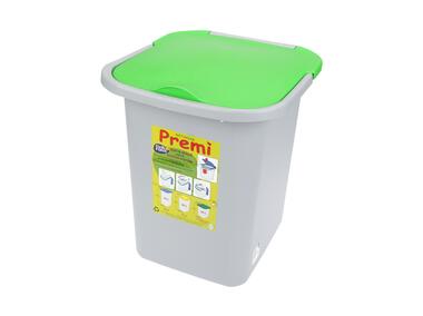 Zdjęcie: Kosz do segregacji odpadów pojedynczy 18l zielony SIMPLE SOLUTIONS
