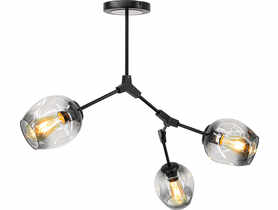 Lampa sufitowa Boston 1962/3 black - BL ELEM