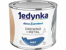 Emalia akrylowa Deco&Protect drewno i metal mat niebieski ciemny 0,2 L JEDYNKA