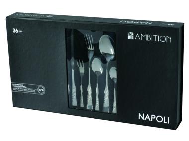 Zdjęcie: Komplet sztućców Napoli 36-elementowy Gift Box AMBITION