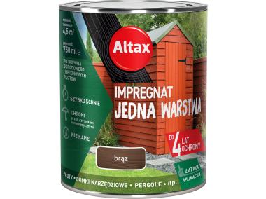 Zdjęcie: Impregnat Jedna Warstwa 4 lata 0,75 L brąz ALTAX