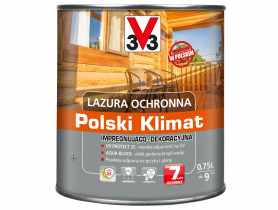 Lazura ochronna Polski Klimat Impregnująco-Dekoracyjna Ciemny dąb 0,75 L V33