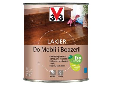 Zdjęcie: Lakier do mebli i boazerii bezbarwny satyna 1 L V33