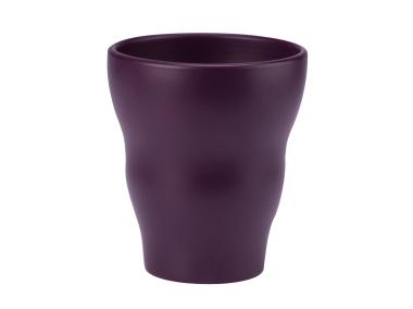 Zdjęcie: Osłonka ceramiczna storczyk 13,5 cm fioletowa GALICJA