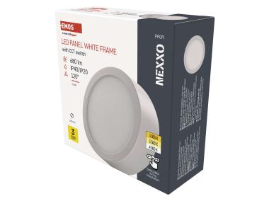 Zdjęcie: Panel LED natynkowy Nexxo, okrągły, biały, 7,6W, CCT EMOS