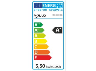 Zdjęcie: Żarówka LED G45 E27  4,9 W 480 lm pc+aluminium POLUX