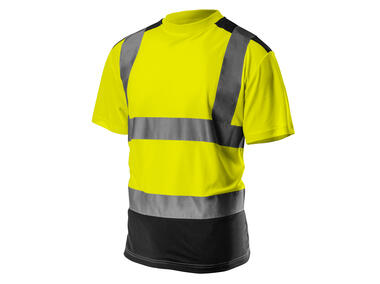 Zdjęcie: T-shirt ostrzegawczy, ciemny dół, żółty, rozmiar S NEO