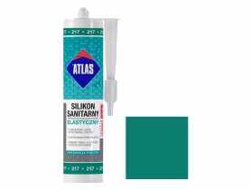 Silikon sanitarny elastyczny 217 szmaragdowy 280 ml ATLAS