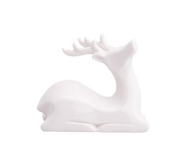 Zdjęcie: Figurka porcelanowa Renifer Modern 11x4,5x9,5 cm biała ALTOMDESIGN