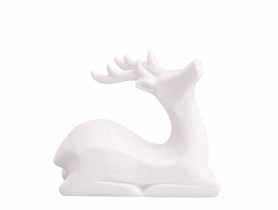 Figurka porcelanowa Renifer Modern 11x4,5x9,5 cm biała ALTOMDESIGN