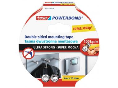 Zdjęcie: Taśma montażowa Powerbond super mocna, 5 m-19 mm TESA