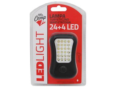 Zdjęcie: Lampa warsztatowa kempingowa 24 LED + 4 LED MR CAMP