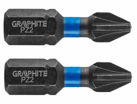 Bity udarowe PZ2 x 25 mm - 2 szt. GRAPHITE