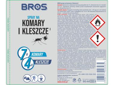 Zdjęcie: Spray na komary i kleszcze 90ml BROS