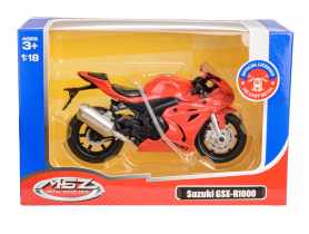 Model metalowy 1:18 Suzuki Gsx-R1000 67703 czerwony MSZ