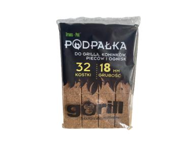 Zdjęcie: Podpałka 32 kostki 18 mm GORILL