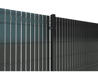 Zdjęcie: Przesłona ogrodzeniowa Nylofor Screeno Line Anthracite 153 cm BETAFENCE