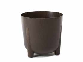 Donica Frida 18 cm eco coffee - espresso LAMELA PLASTIC