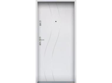 Zdjęcie: Drzwi wejściowe do mieszkań Bastion R-59 Biały 80 cm prawe OSPŁ KR CENTER