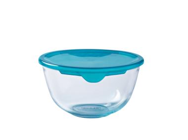 Zdjęcie: Salaterka żaroodporna 14 cm - 0,5 L z plastikową pokrywką PYREX