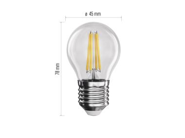 Zdjęcie: Żarówka LED Filament Mini Globe, E27, 6 W (60 W), 810 lm, neutralna biel EMOS