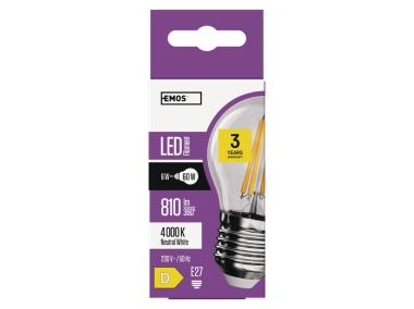 Zdjęcie: Żarówka LED Filament Mini Globe, E27, 6 W (60 W), 810 lm, neutralna biel EMOS