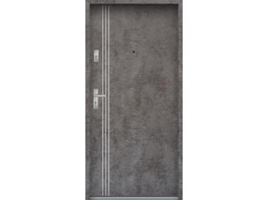 Zdjęcie: Drzwi wejściowe do mieszkań Bastion A-67 Beton ołówkowy 80 cm prawe ODP KR CENTER
