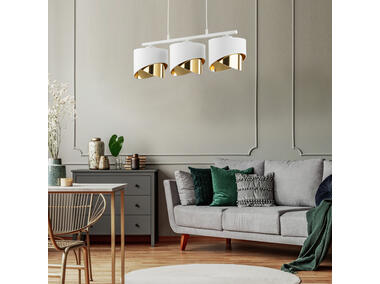 Zdjęcie: Lampa wisząca Grant 3 x E27 biała listwa 4821 TK LIGHTING