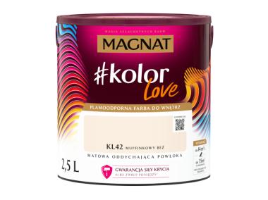 Zdjęcie: Farba plamoodporna kolorLove KL42 muffinkowy beż 2,5 L MAGNAT