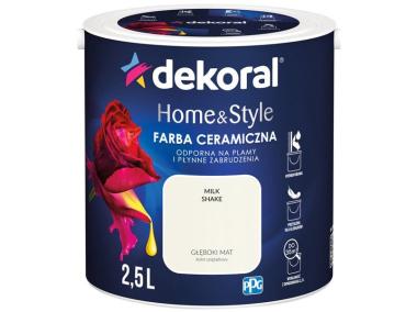 Zdjęcie: Farba ceramiczna Home&Style milk shake 2,5 L DEKORAL