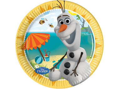 Zdjęcie: Talerze papierowe Olaf Summer 20 cm - 8 szt. DISNEY