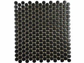 Mozaika gresowa Black Small Circles Matt 30x30 cm NETTO