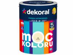 Farba lateksowa Moc Koloru migdałowy 5 L DEKORAL
